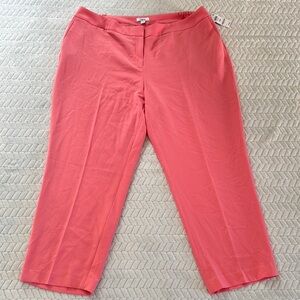 NWT Bar III Pink Ankle Pants Size 18W